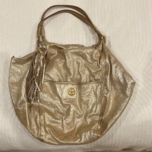 COPY - Tory Burch large gold hobo